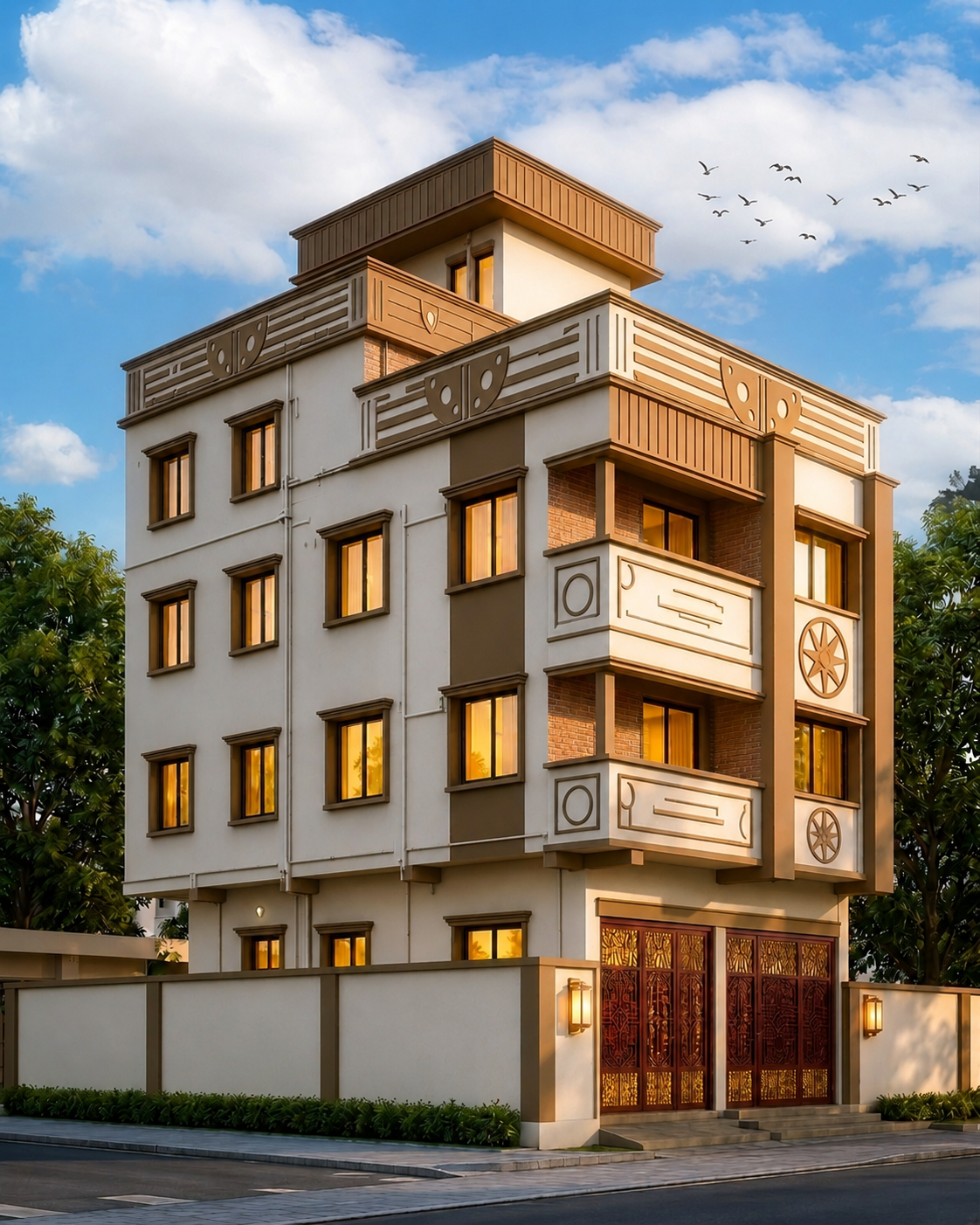 Aarkrishyam residential building concept